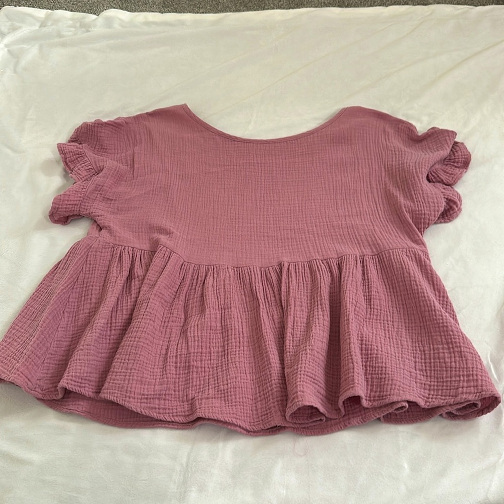 Pink Blouse for Women Size Medium